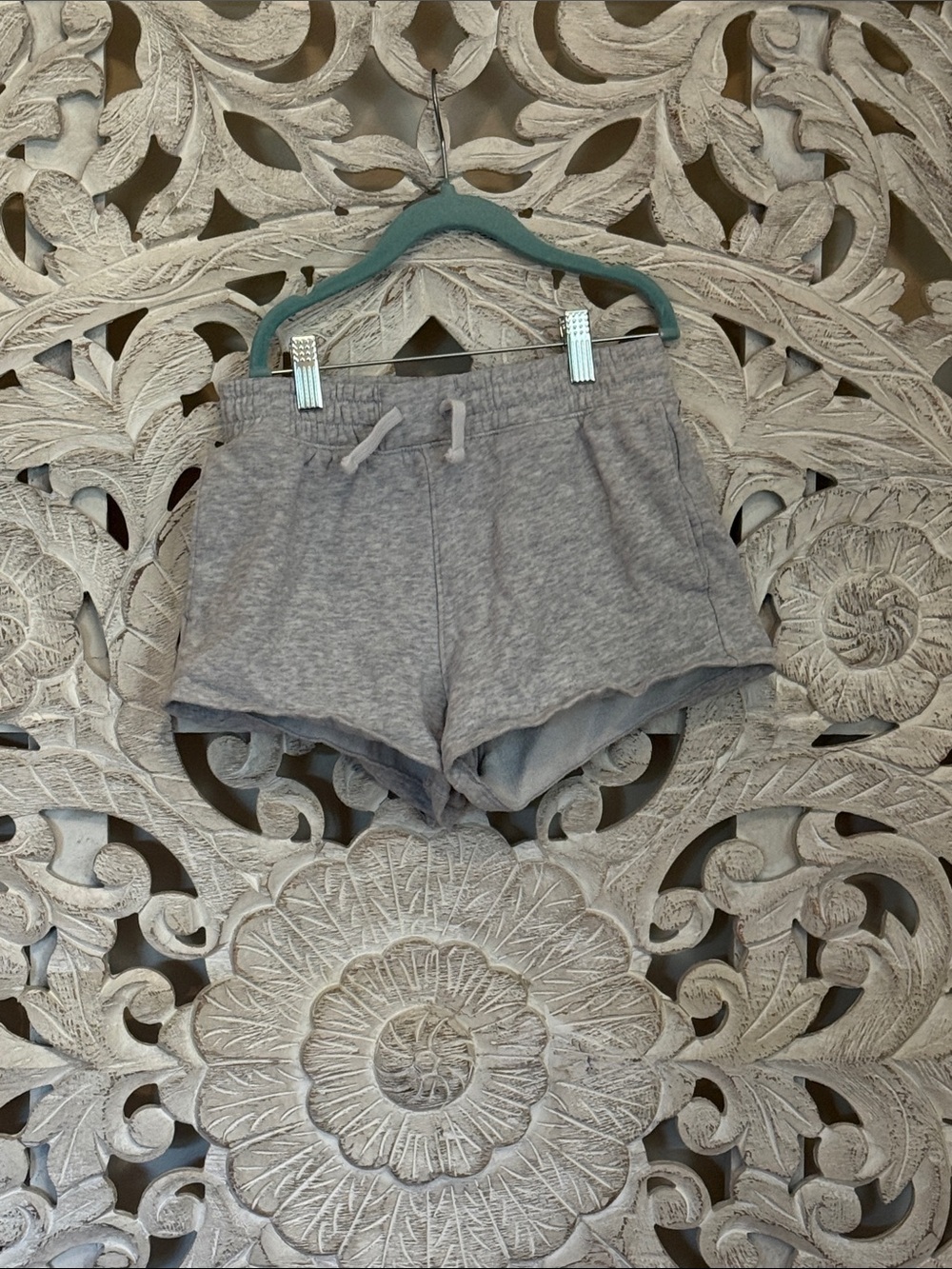abercrombie kids Gray Athletic Drawstring Shorts